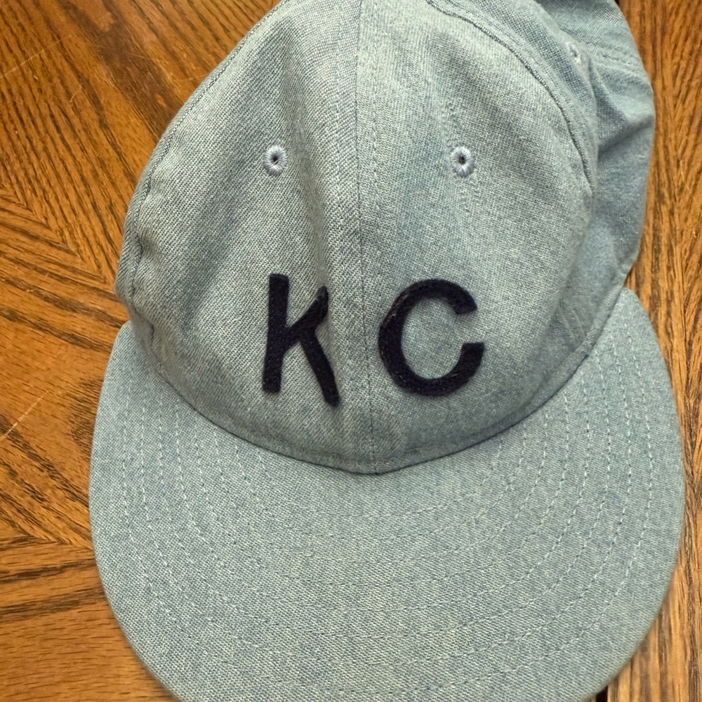 KC Blue and Gray Baseball Caps - Picture 3 of 7